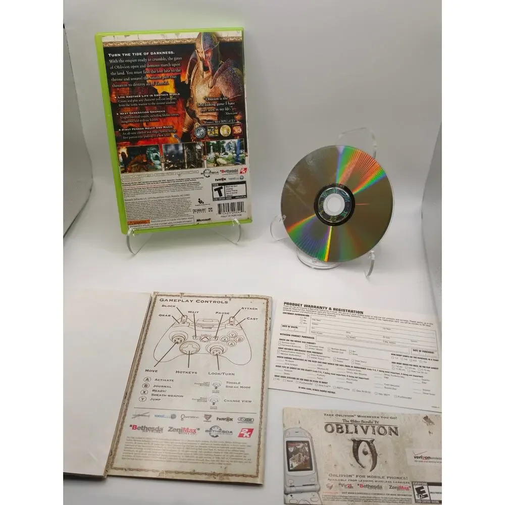 Elder Scrolls IV Oblivion Xbox 360 CIB Complete w/ Manual